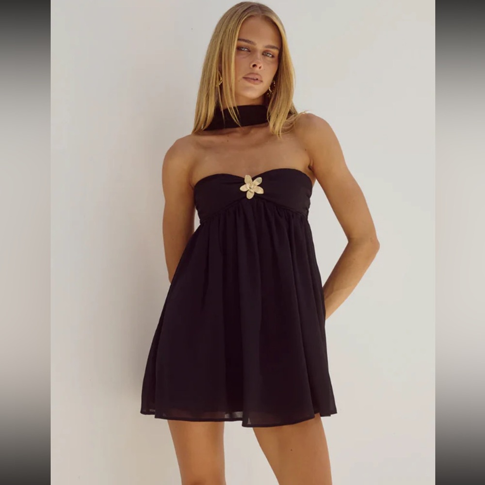 RUNWAY THE LABEL BLACK MINI DRESS